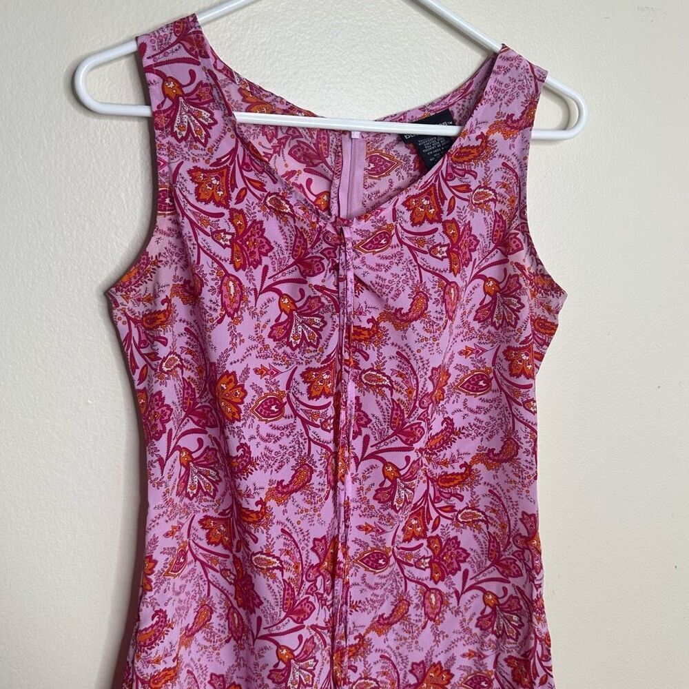 Y2K‎ No Boundaries Pink Paisley Sleeveless Shift Dress size Medium 7/9 - Picture 2 of 7
